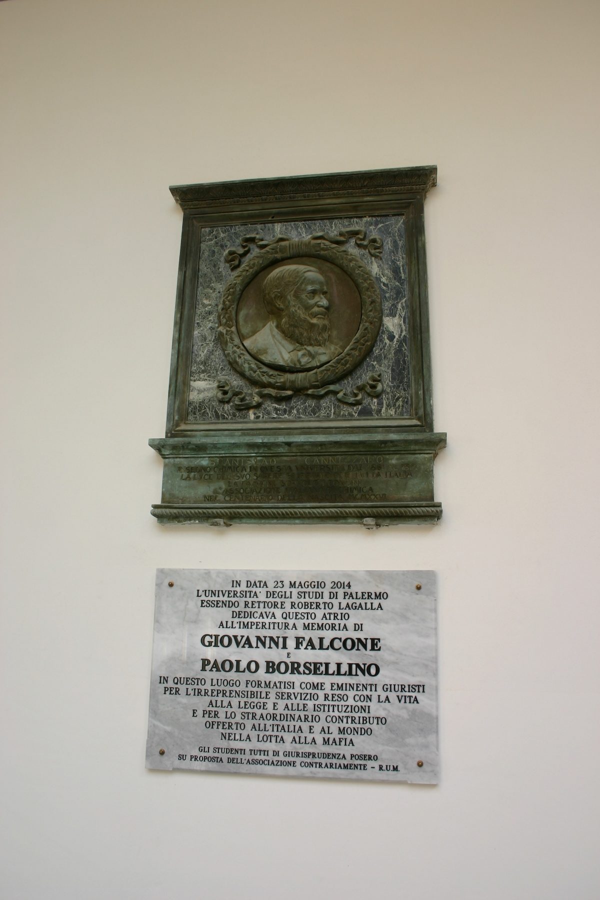 Stanislao Cannizzaro's memorial, Palermo - 01.jpg